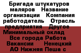 Бригада штукатуров-маляров › Название организации ­ Компания-работодатель › Отрасль предприятия ­ Другое › Минимальный оклад ­ 1 - Все города Работа » Вакансии   . Ненецкий АО,Нижняя Пеша с.